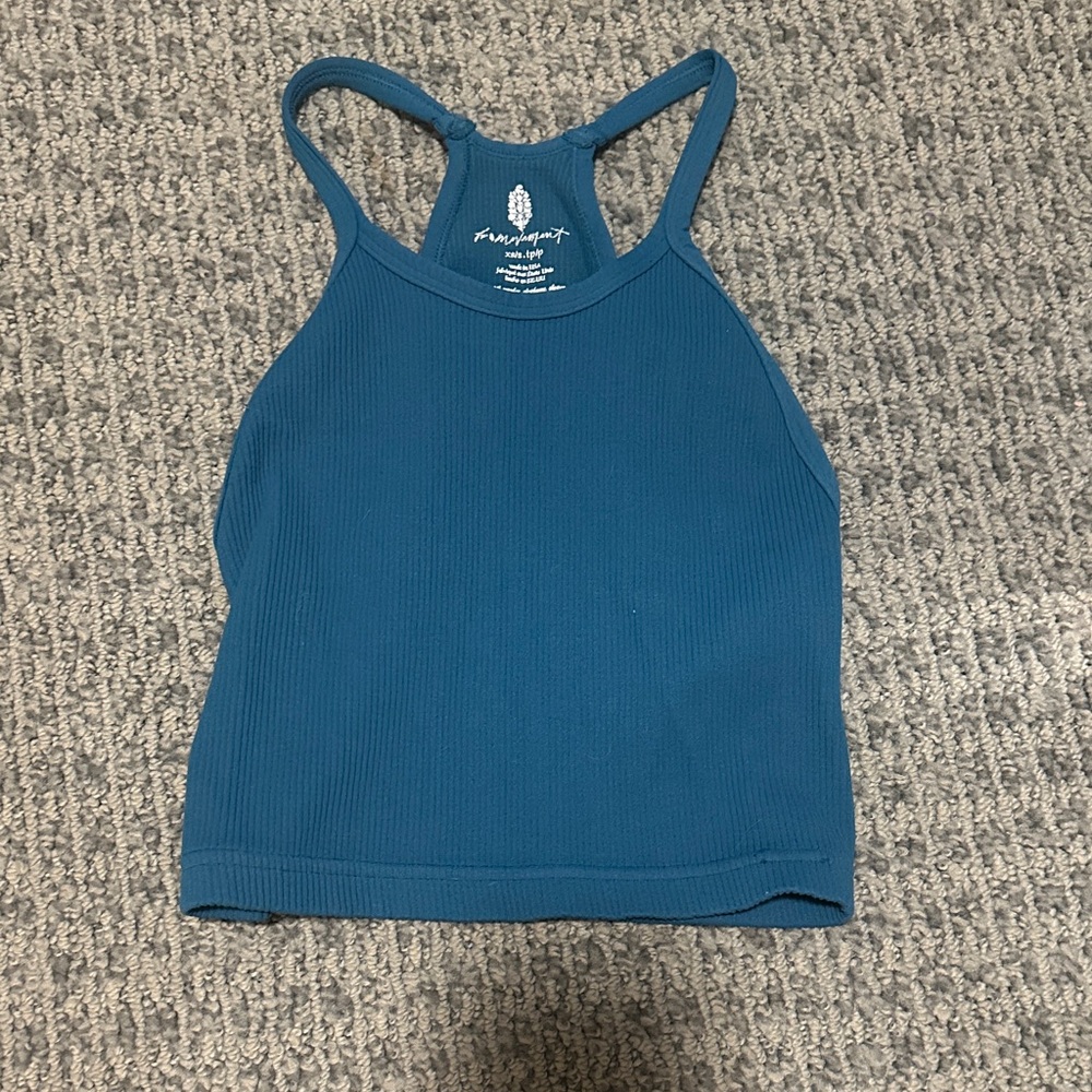 Free People Turquoise Tank